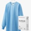 Isolation Gown Tie-Back Medium Knit Cuff Sky Blue 25g 10/pk.