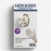 Latex Gloves Powder Free (White) - 100 ct